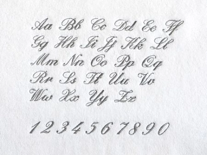 Stickservice Engl. Schreibschrift
